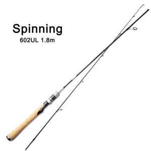 JITAI Carbon Fishing Rods | Spinning and Casting | 2 Parts 70''(1.8m) 103gr/3.6oz