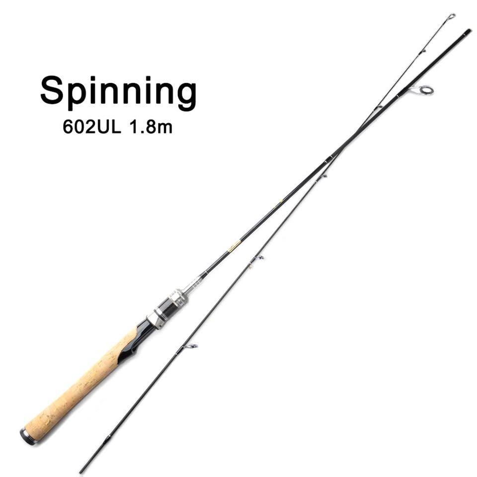 JITAI Carbon Fishing Rods | Spinning and Casting | 2 Parts 70''(1.8m) 103gr/3.6oz
