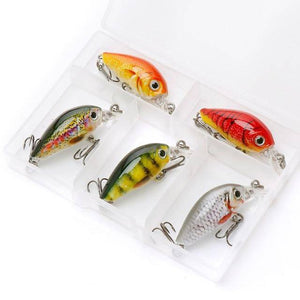 VTAVTA Mini Wobblers Pike Fishing Lure 5pcs/lot