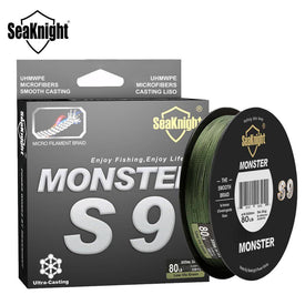SeaKnight Monster S9 328yd (300M) PE Fishing Line | Multifilament Carp Fishing Line | 20 - 100LB |