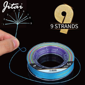 JITAI Multifilament PE Braided Fishing Line 9 Strands 109yd (100M)