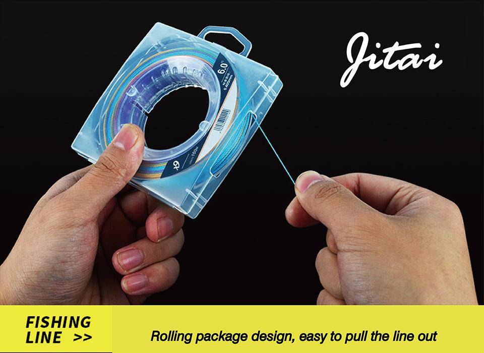 JITAI Multifilament PE Braided Fishing Line 9 Strands 109yd (100M)
