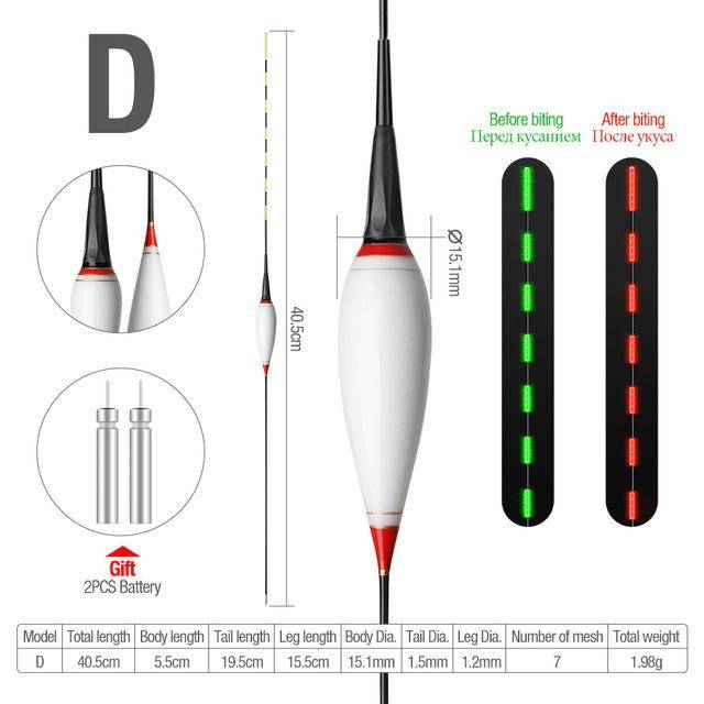 DONQL Smart Led Fishing Float witch Gravity Sensor