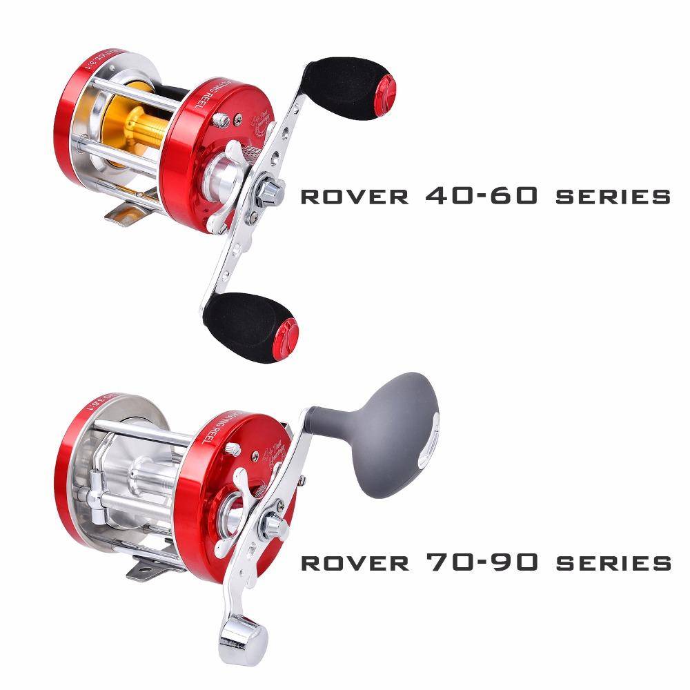 KastKing Rover New All Metal Body 6+1 Ball Bearings Cast Drum Baitcasting Reel Super Light Saltwater Fishing Reel Drum Wheel