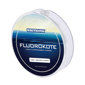 KastKing FluoroKote Fluorocarbon Fishing Line | 0.18-0.48mm | 300Yds(274M) Premium Spool