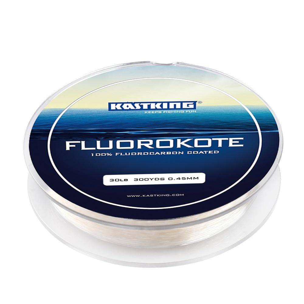 KastKing FluoroKote Fluorocarbon Fishing Line | 0.18-0.48mm | 300Yds(274M) Premium Spool