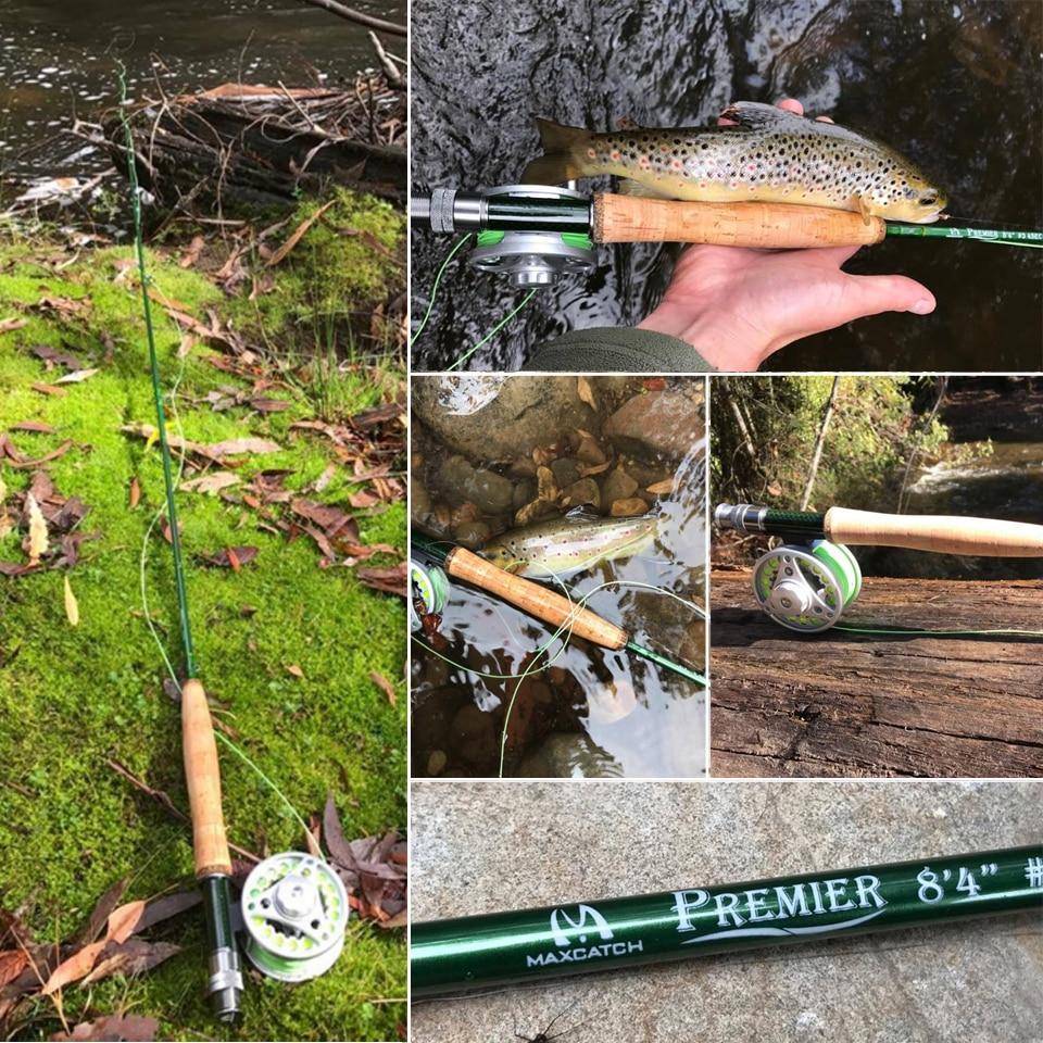 Maximumcatch 3-12 Line WT Fly Rod Carbon Fiber With Cordura Tube |8'4'' to 9'|