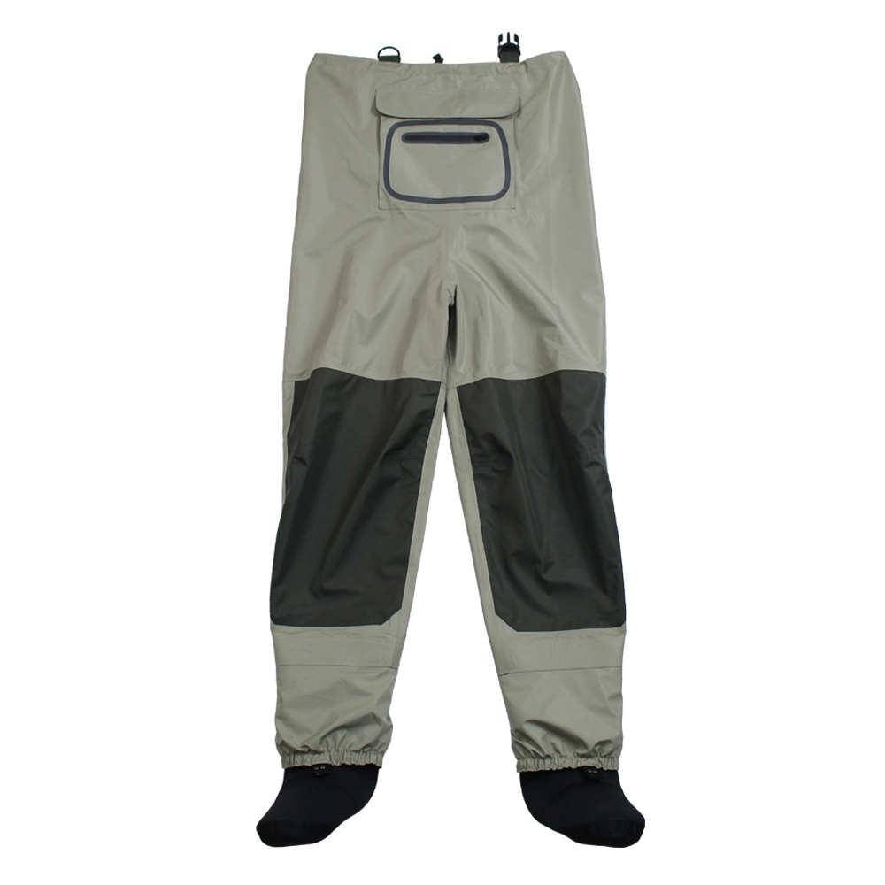 Outdoor Fly Fishing Stocking Foot ,waterproof and breathable chest waders with one buckle accidently rope kits