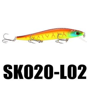 SeaKnight SK020 Fishing Lure 1PC Minnow 14g 110mm 0-1M Depth Wobbling Minnow Floating Lure Hard Bait Fishing Wobblers 10 Colors