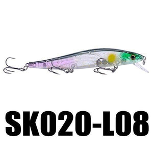 SeaKnight SK020 Fishing Lure 1PC Minnow 14g 110mm 0-1M Depth Wobbling Minnow Floating Lure Hard Bait Fishing Wobblers 10 Colors