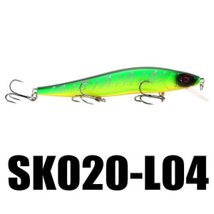 SeaKnight SK020 Fishing Lure 1PC Minnow 14g 110mm 0-1M Depth Wobbling Minnow Floating Lure Hard Bait Fishing Wobblers 10 Colors