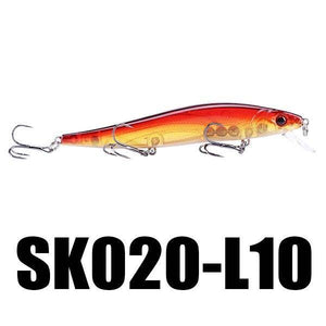 SeaKnight SK020 Fishing Lure 1PC Minnow 14g 110mm 0-1M Depth Wobbling Minnow Floating Lure Hard Bait Fishing Wobblers 10 Colors