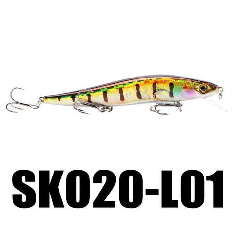 Image of SeaKnight SK020 Fishing Lure 1PC Minnow 14g 110mm 0-1M Depth Wobbling Minnow Floating Lure Hard Bait Fishing Wobblers 10 Colors