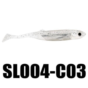 SeaKnight Soft Lure SL004 6g 10cm /3.9inch | 4PCS T Tail Fish Lure | Soft Bait | Saltwater/Freshwater