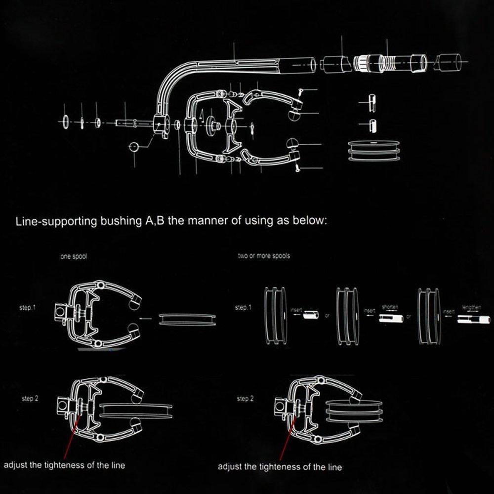 Portable Fishing Line Spooler | Spinning/Baitcasting Reel Line Spooler