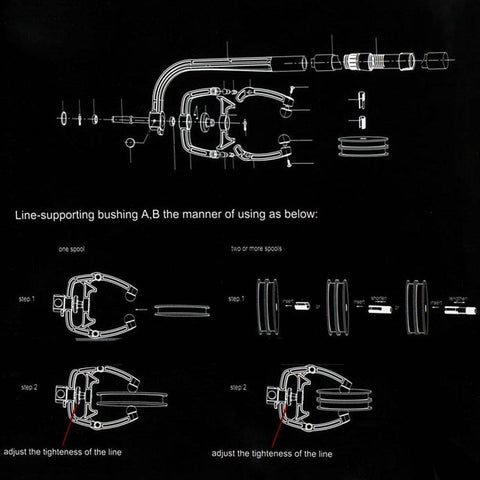 Image of Portable Fishing Line Spooler | Spinning/Baitcasting Reel Line Spooler
