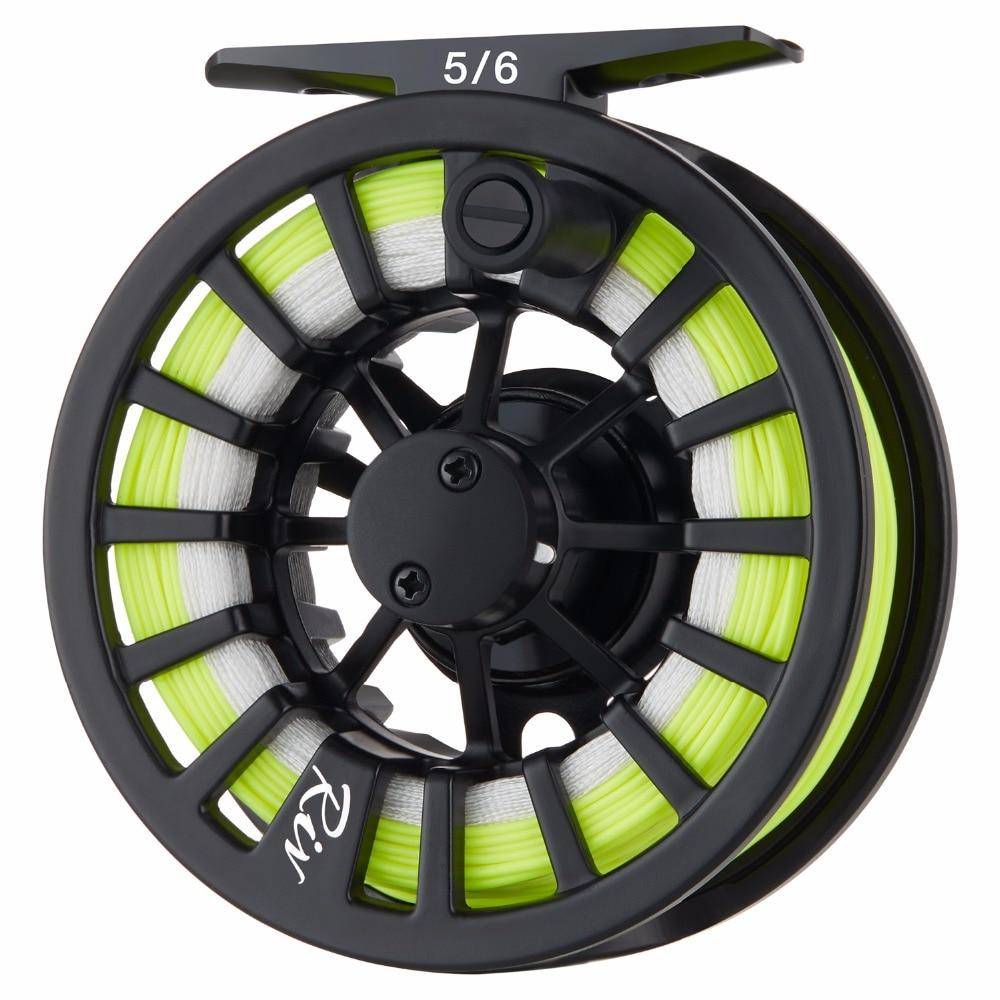 Piscifun Aluminum 5/6 Fly Reel 2.7m Carbon Rod Fly Line/Backing Line/9 PCS Flies/Tackle Box With 77cm Rod Bag Fly Rod Combo