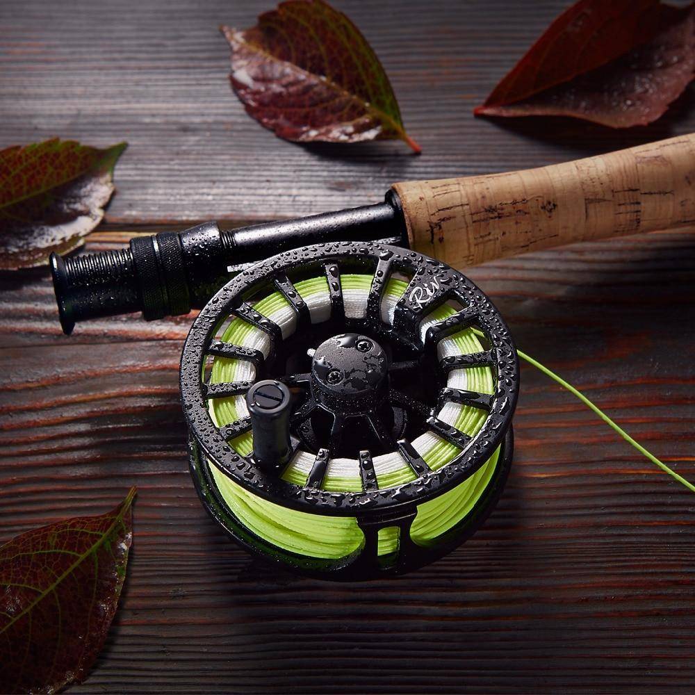 Piscifun Aluminum 5/6 Fly Reel 2.7m Carbon Rod Fly Line/Backing Line/9 PCS Flies/Tackle Box With 77cm Rod Bag Fly Rod Combo
