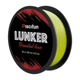 Piscifun Lunker 300 yd (274M) Multifilament Braided Fishing Line | 0.06-0.5mm | 4 Strands 6-80lb | Strong  PE Fiber