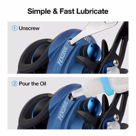 Piscifun Phantom X Baitcasting Fishing Reel | 6.3:1 Gear Ratio |6 Ball Bearings | 18.5 lbs Max Drag | 60s Quickly Lubricant Design