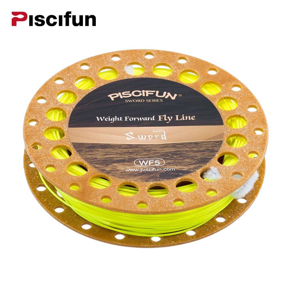 Piscifun Sword Fly Line Weight Forward 90/100FT Floating Fly Fishing Line with Welded Loop WF3/4 5/6 7/8wt Fly Fishing Line
