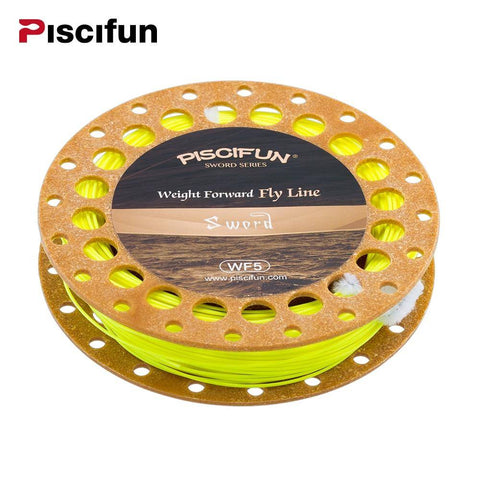 Image of Piscifun Sword Fly Line Weight Forward 90/100FT Floating Fly Fishing Line with Welded Loop WF3/4 5/6 7/8wt Fly Fishing Line