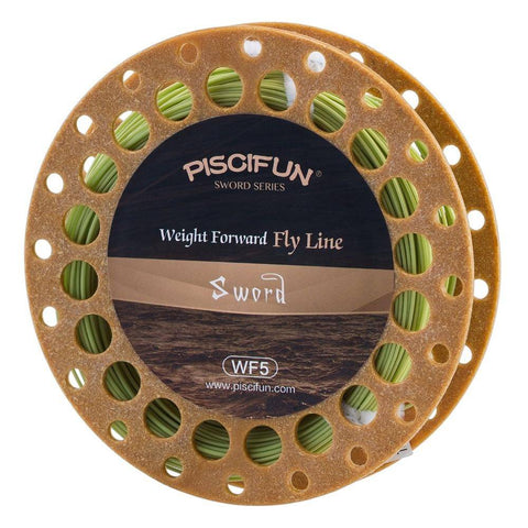 Image of Piscifun Sword Fly Line Weight Forward 90/100FT Floating Fly Fishing Line with Welded Loop WF3/4 5/6 7/8wt Fly Fishing Line