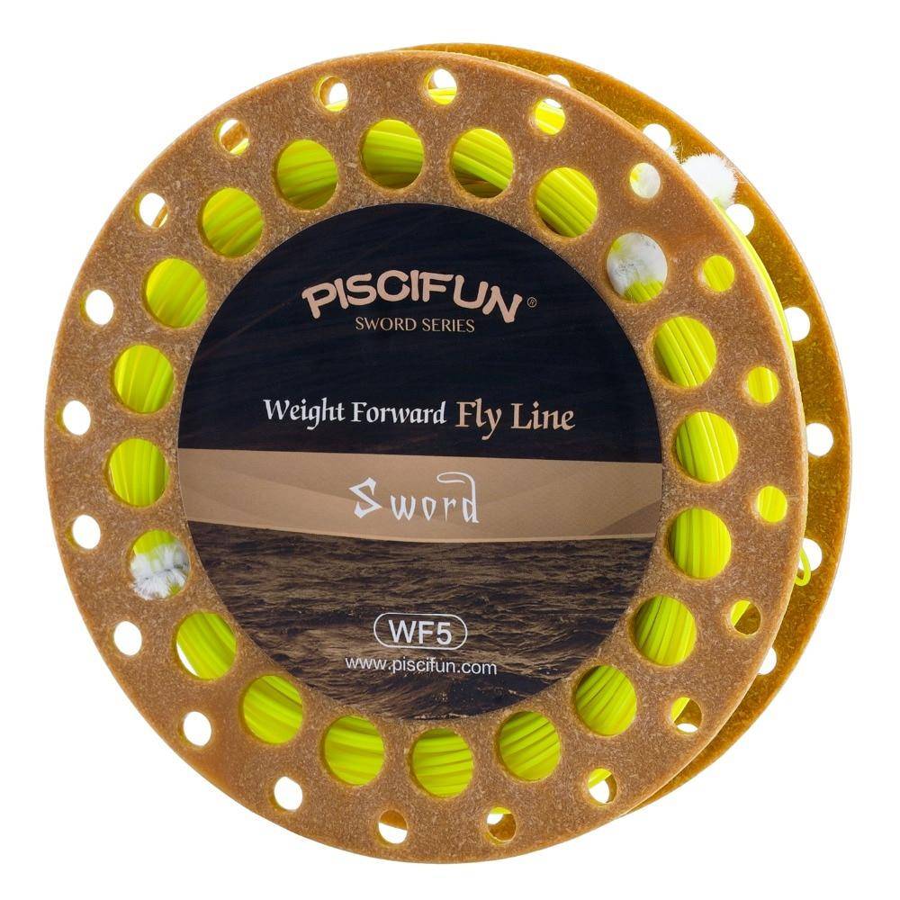 Piscifun Sword Fly Line Weight Forward 90/100FT Floating Fly Fishing Line with Welded Loop WF3/4 5/6 7/8wt Fly Fishing Line