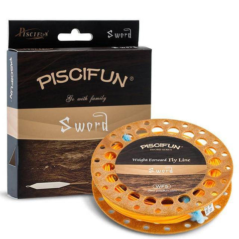 Image of Piscifun Sword Fly Line Weight Forward 90/100FT Floating Fly Fishing Line with Welded Loop WF3/4 5/6 7/8wt Fly Fishing Line
