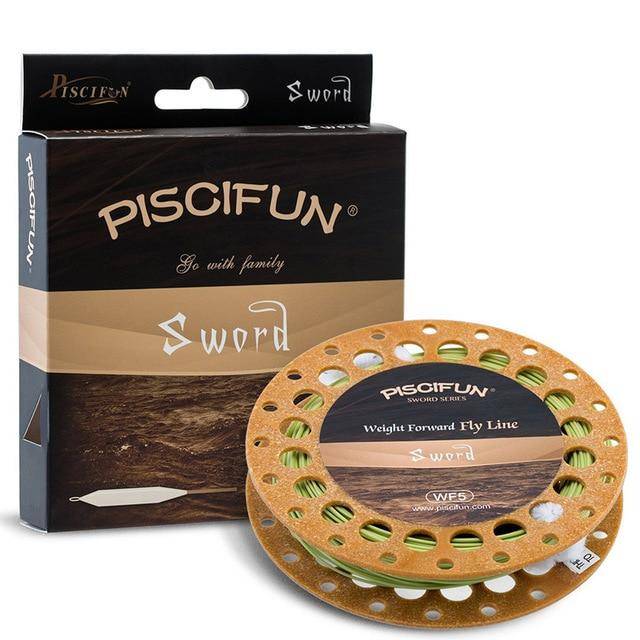 Piscifun Sword Fly Line Weight Forward 90/100FT Floating Fly Fishing Line with Welded Loop WF3/4 5/6 7/8wt Fly Fishing Line