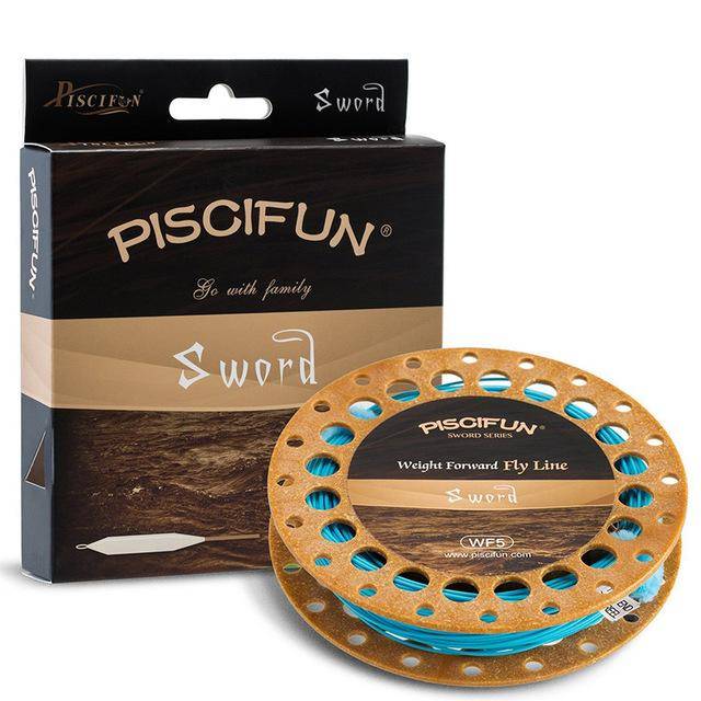 Piscifun Sword Fly Line Weight Forward 90/100FT Floating Fly Fishing Line with Welded Loop WF3/4 5/6 7/8wt Fly Fishing Line