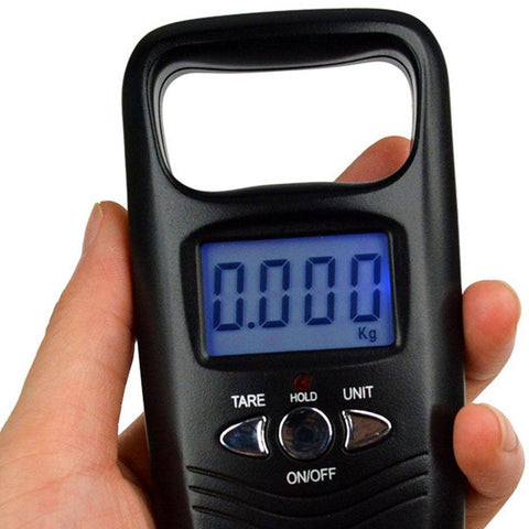 Image of Mini Digital Fishing Scale | Capacity: 110 lb (50kg) | Units: kg, lb, oz,jin