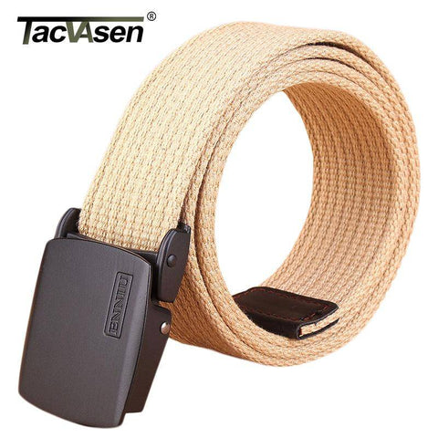 Image of TACVASEN Men SWAT Equipment Army Paintball Belt Military Combat Belt Men's Tactical Belts Canvas Waistband TD-BLL-007