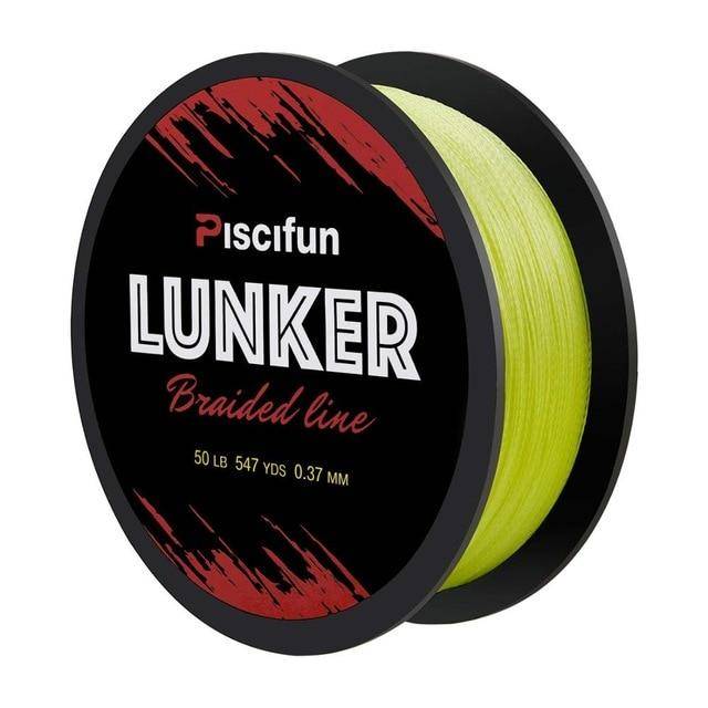 Piscifun Lunker 547 yd (500M) Multifilament Braided Fishing Line | 0.06-0.5mm | 4 Strands 6-80lb | Strong  PE Fiber