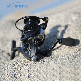 TSURINOYA NA2000 3000 4000 5000 9BB 5:2:1 Fishing Reel Aluminum Fishing Spinning Reel Fish Tool Automatic Folding Handle