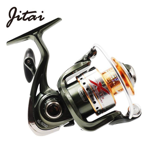 Image of JITAI XL Spinning Reel with Free Spare Metal Spool | 5.2:1 Gear Ratio | 9+1 Bearings Fishing Reel |17.6lb/8kg Max Drag | Saltwater Ready