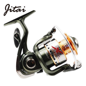 JITAI XL Spinning Reel with Free Spare Metal Spool | 5.2:1 Gear Ratio | 9+1 Bearings Fishing Reel |17.6lb/8kg Max Drag | Saltwater Ready