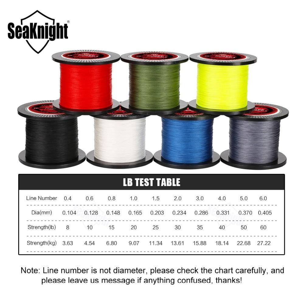 SeaKnight Brand TriPoseidon Series | 330 yd -1093yd(300m -1000m) | PE Braided Fishing Line 4 Strand