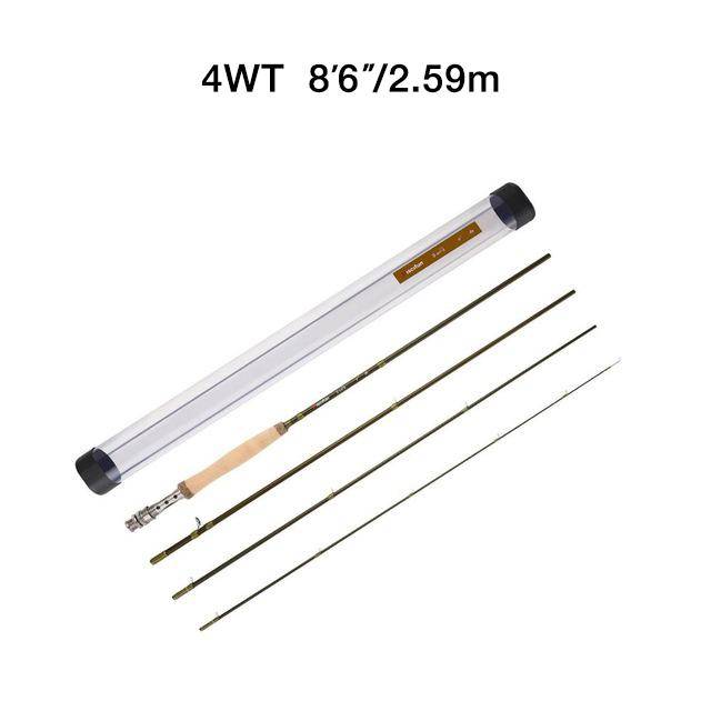 Piscifun 4-Pieces Fly Fishing Rod | Carbon Fiber | Length - 8'6'' ; 9' | Line Weight WT | Ceramic Inserts |