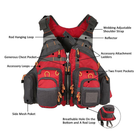 Image of Lixada Fishing Vest