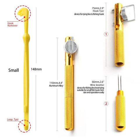 Image of Hook Tier Tool  with Sub-line Knots  and Loop Tyer Fish Hook Remover