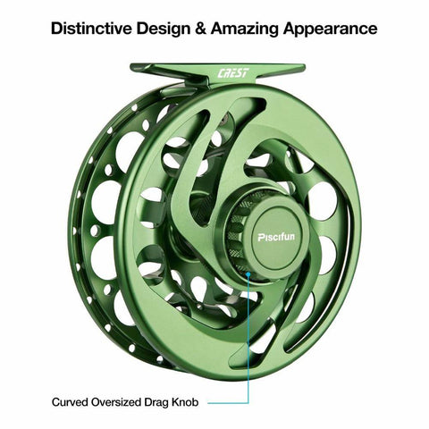 Image of Piscifun Crest Fly Fishing Reel | 5/6 7/8 9/10  Weights |  Right and Left Handed | CNC-machined Aluminum Alloy