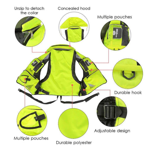 Image of Lixada New Fishing Vest Fishing Pack Outdoor Handy Adjustable Fly Vest