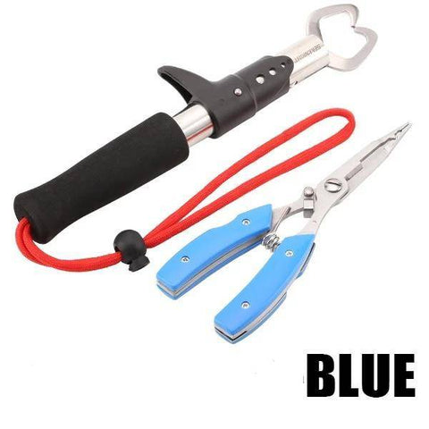 Image of Set Fishing Grip Gripper & Line Cutters Fishing Pliers with Bag