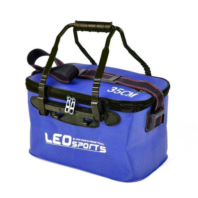 Blue Bucket for Fishing