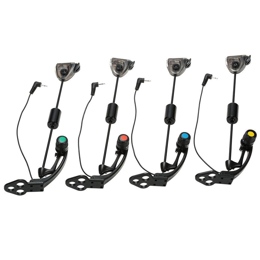Lixada  LED Fishing Swingers Illuminated  Sensor for Carp Fishing 4 Part Set