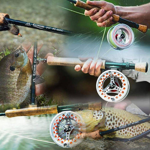 Image of Maximumcatch 5WT Fly Fishing Combo 9FT Medium-fast Fly Rod Pre-spooled Fly Reel 5F Fly Line With Cordura Triangle Tube