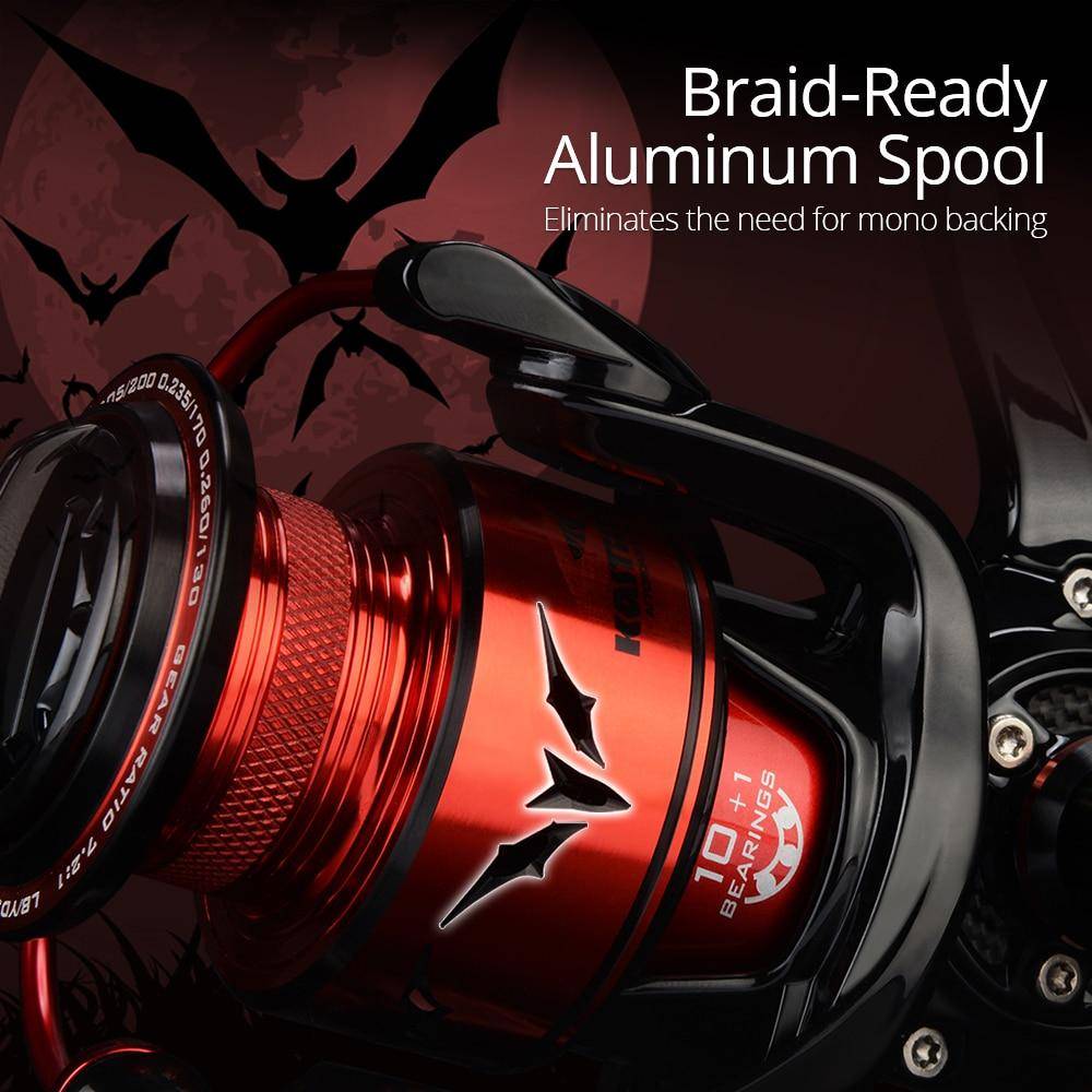 KastKing Speed Demon Spinning Reel | 7.2:1 Gear Ratio  10+1 BB | Fresh/Saltwater |Ice Fishing