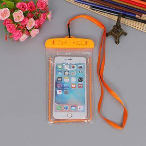 Orange Fishing Waterproof Phone Case  3.5-6 Inch