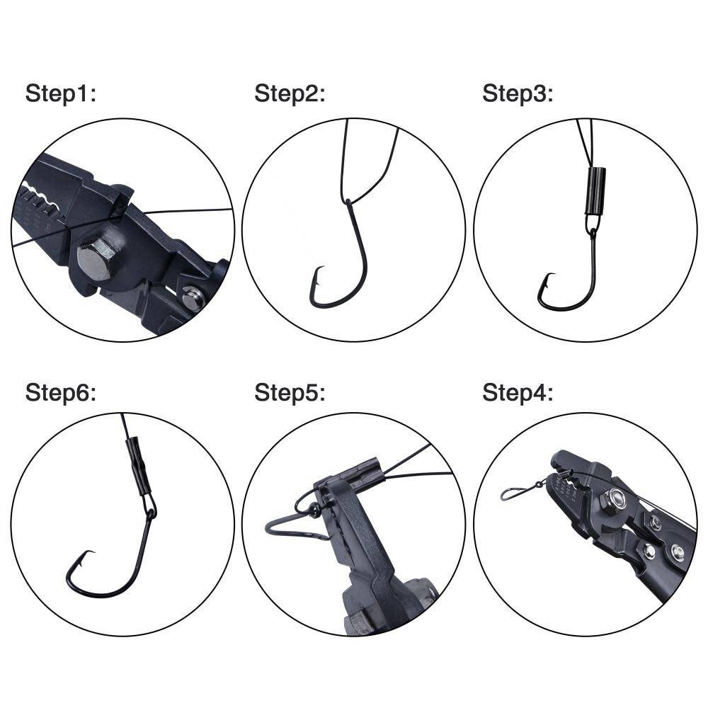 Heavy Duty Fishing Crimping Pliers + 500 pieces Crimp Sleeves